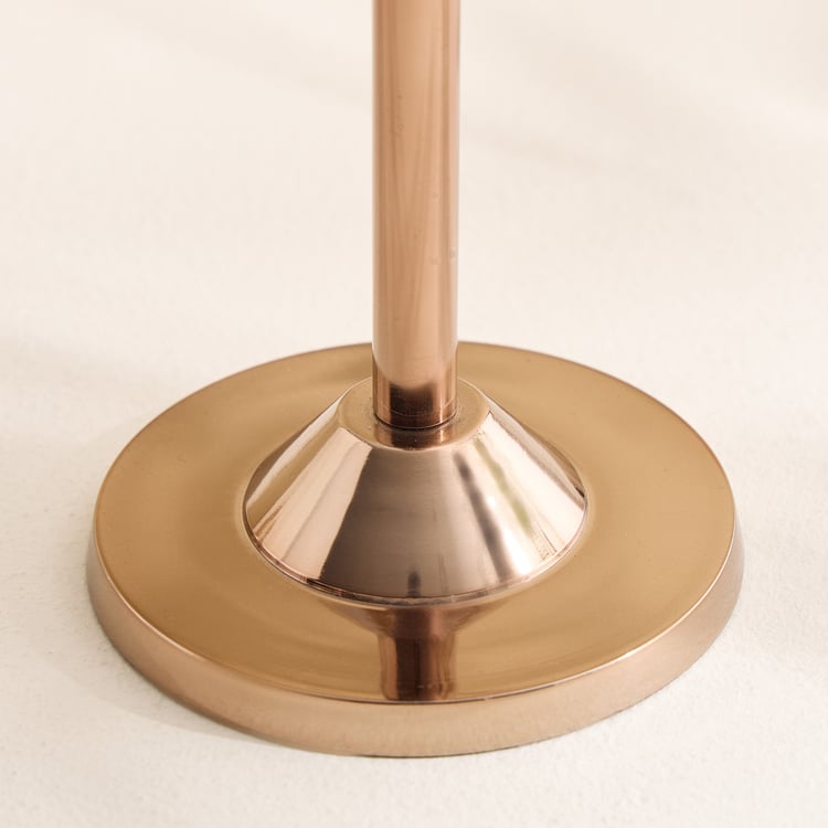 Monalisa Metal and Glass Lamp Shade T-Light Candle Holder - Medium