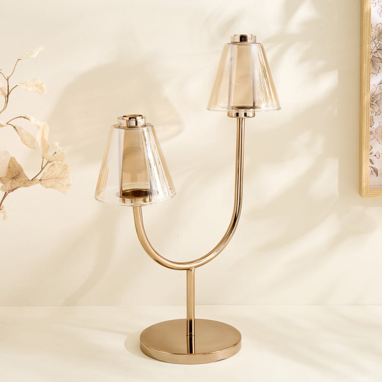 Monalisa Glass and Metal Multi T-Light Holder