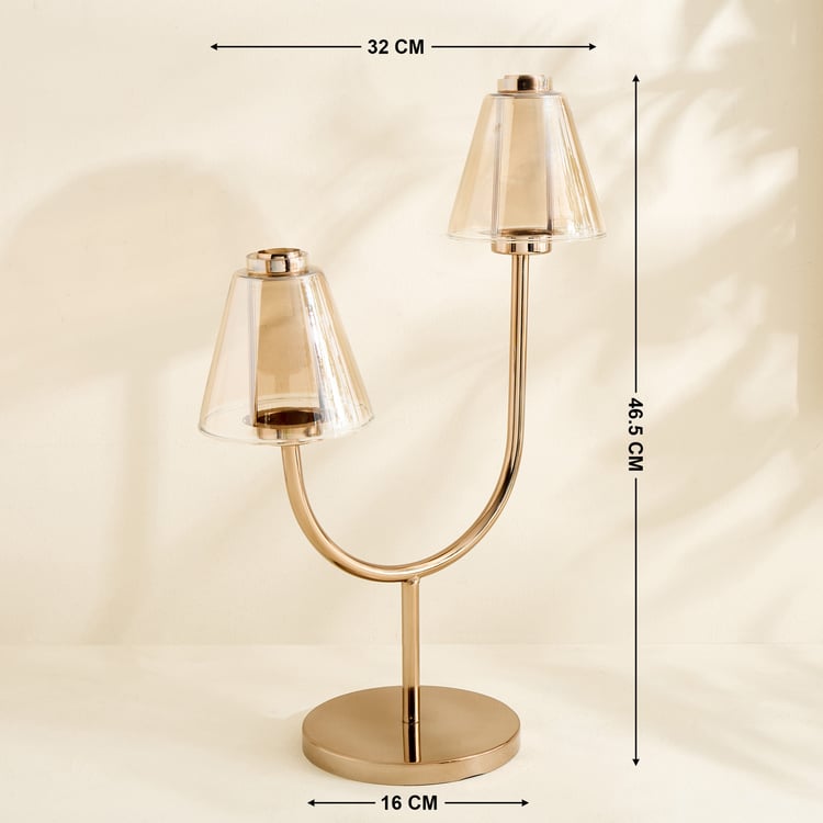 Monalisa Glass and Metal Multi T-Light Holder