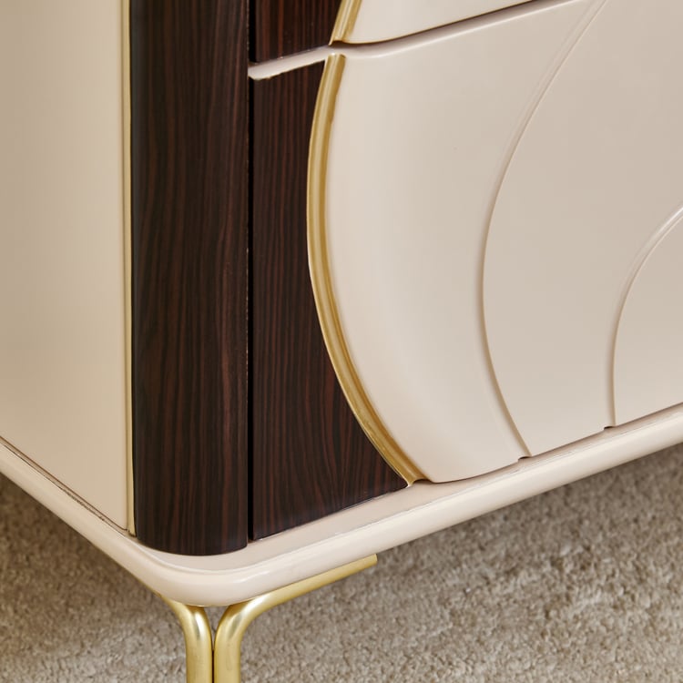 Monalisa Bedside Table with Drawers - Brown