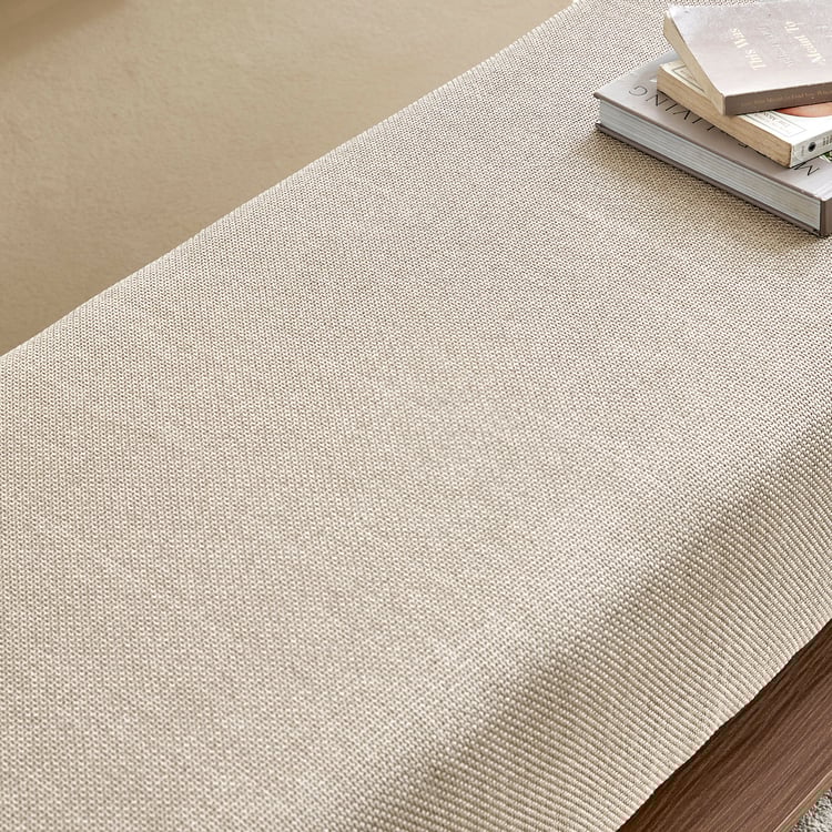 Ivy Fabric Bed Bench - Walnut