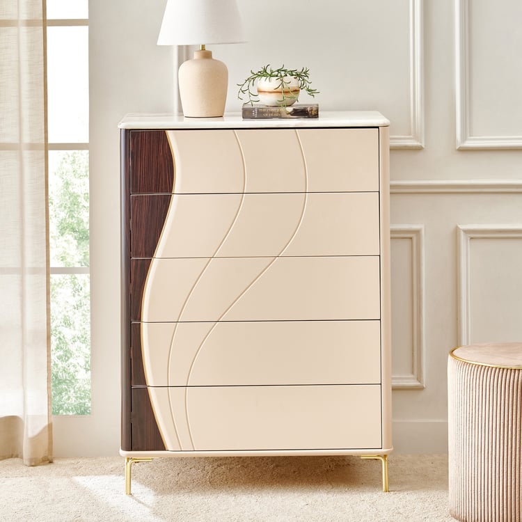 Monalisa Chest of 5 Drawers - Brown