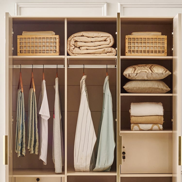 Monalisa 3-Door Wardrobe - Brown