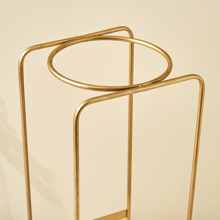 Gardenia Ferra Set of 2 Metal Floor Planters with Stand