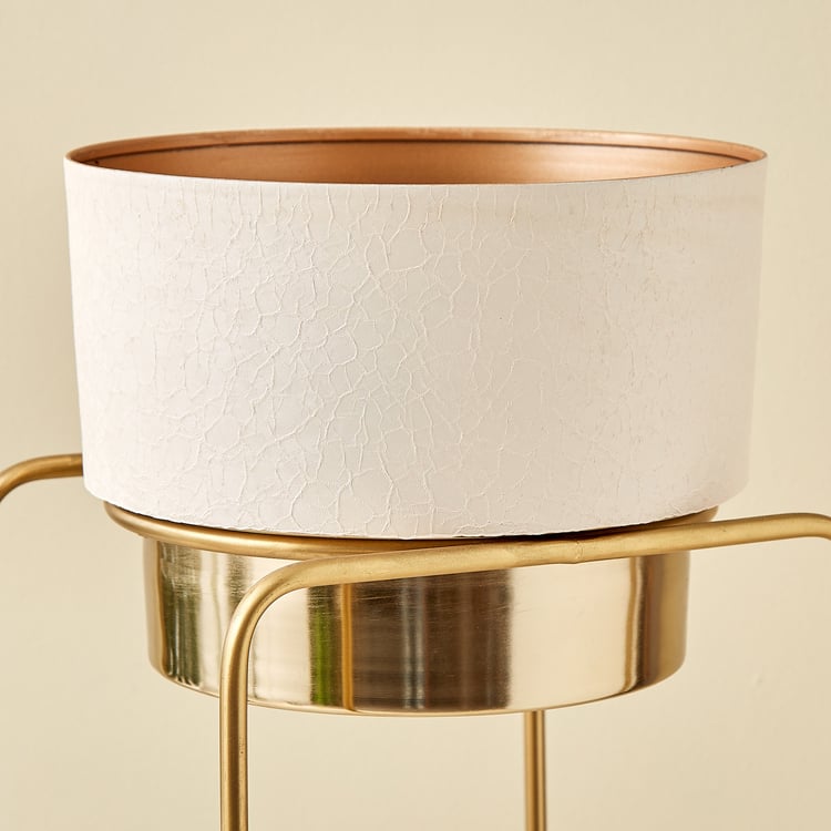 Gardenia Ferra Set of 2 Metal Floor Planters with Stand