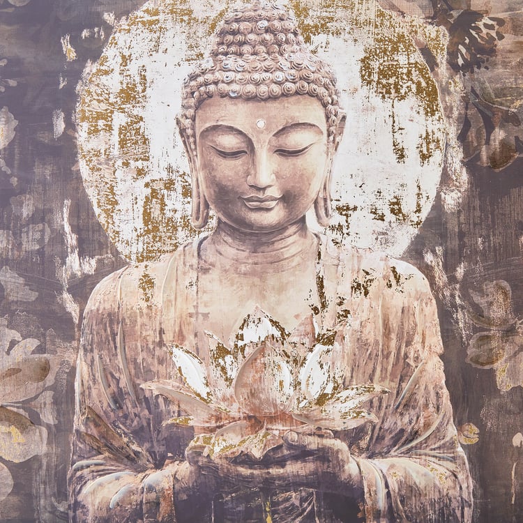 Artistry Cocoa Canvas Buddha Picture Frame - 100x60cm