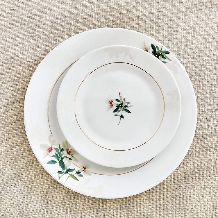 Amara Azalea Maya Bone China Floral Print Dinner Plate - 28cm