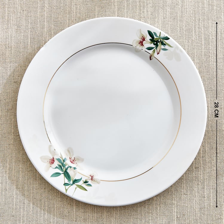 Amara Azalea Maya Bone China Floral Print Dinner Plate - 28cm