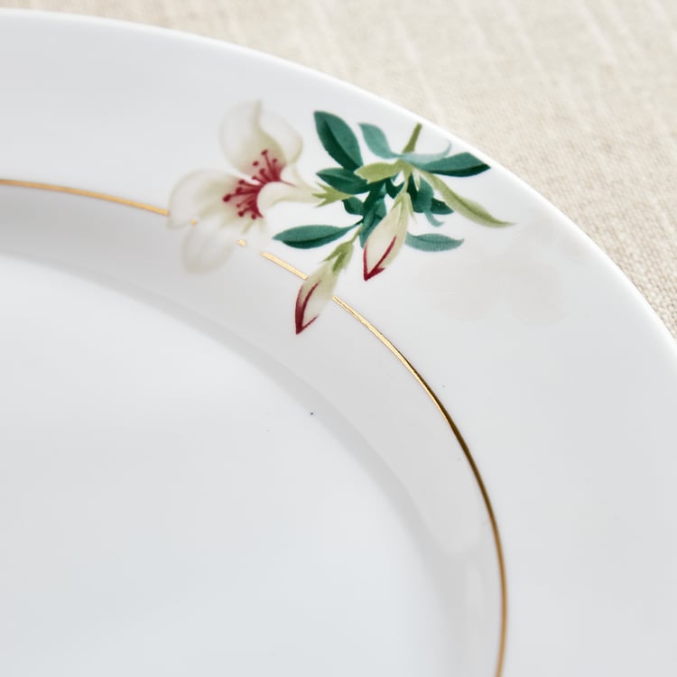 Amara Azalea Maya Bone China Floral Print Dinner Plate - 28cm