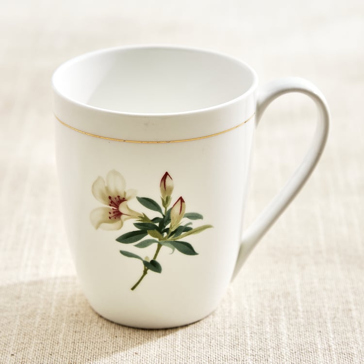 Amara Azalea Maya Bone China Floral Print Coffee Mug - 340ml