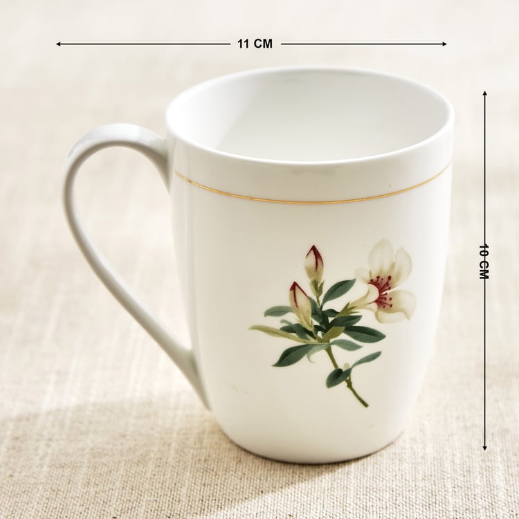 Amara Azalea Maya Bone China Floral Print Coffee Mug - 340ml