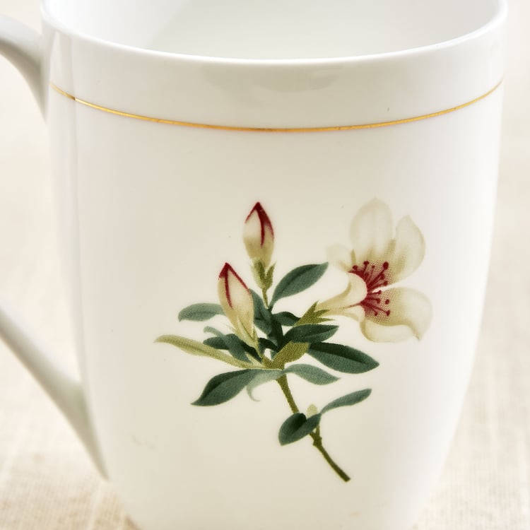 Amara Azalea Maya Bone China Floral Print Coffee Mug - 340ml