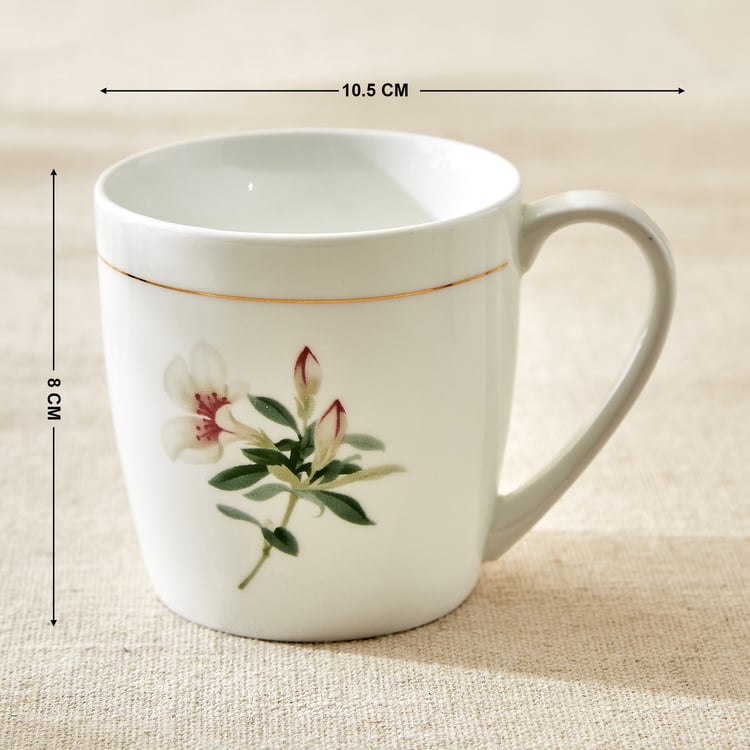 Amara Azalea Maya Bone China Floral Print Coffee Mug - 240ml