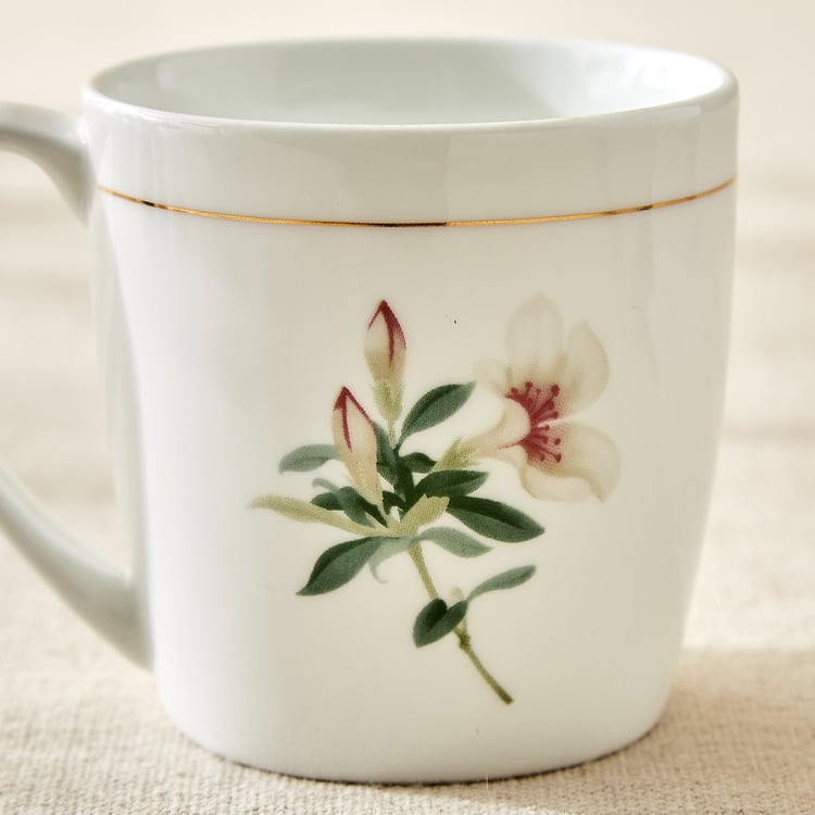 Amara Azalea Maya Bone China Floral Print Coffee Mug - 240ml