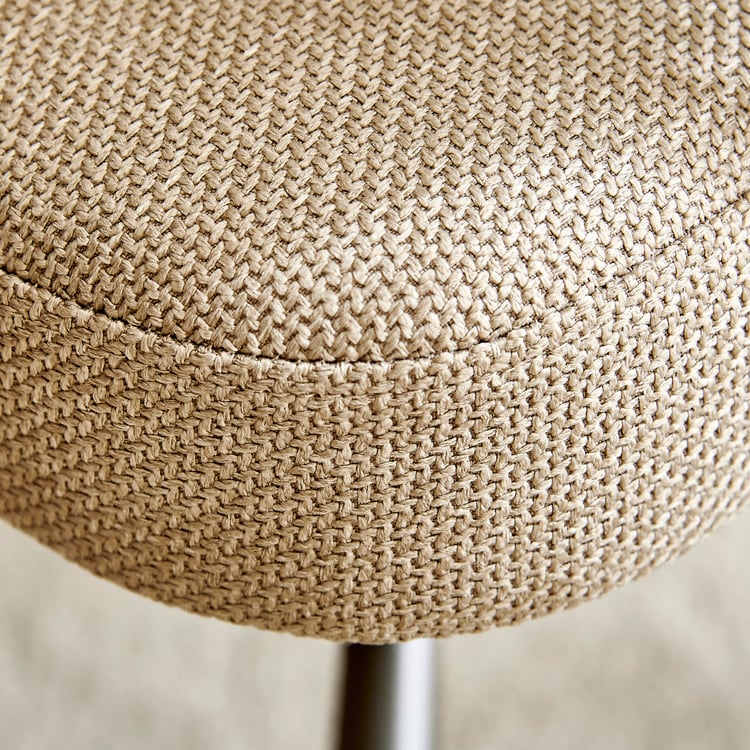 Ivy Set of 2 Fabric Swivel Dining Chairs - Beige