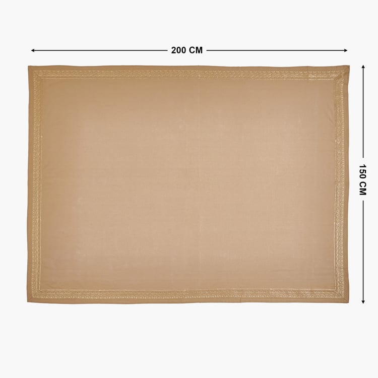 Glimmer Embro Cotton Embroidered 6-Seater Table Cloth - 200x150cm