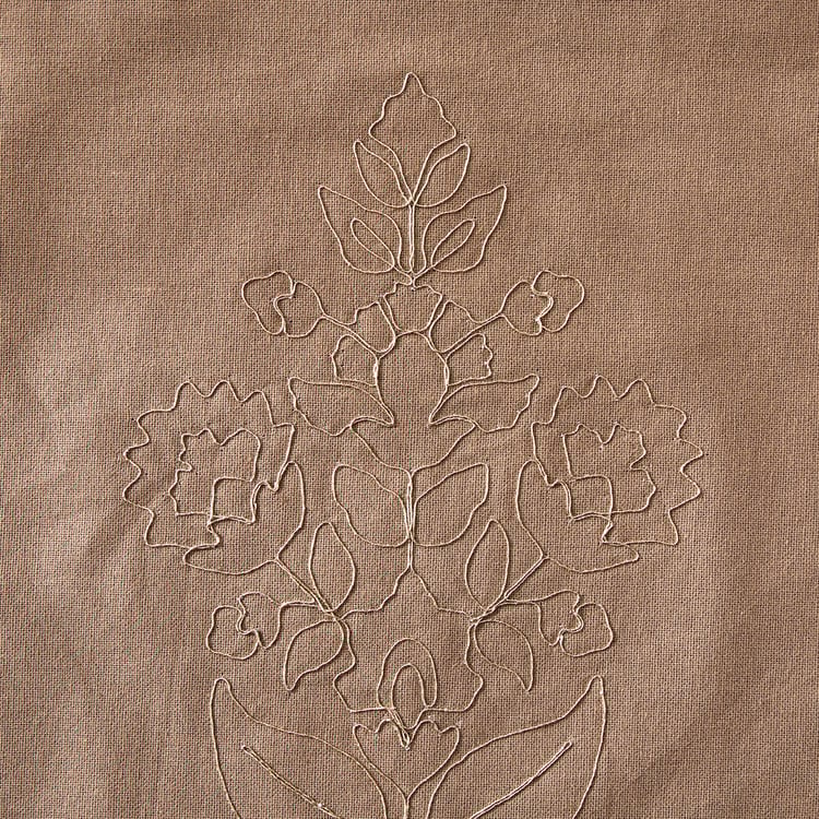 Glimmer Cotton Zari Embroidered Placemat