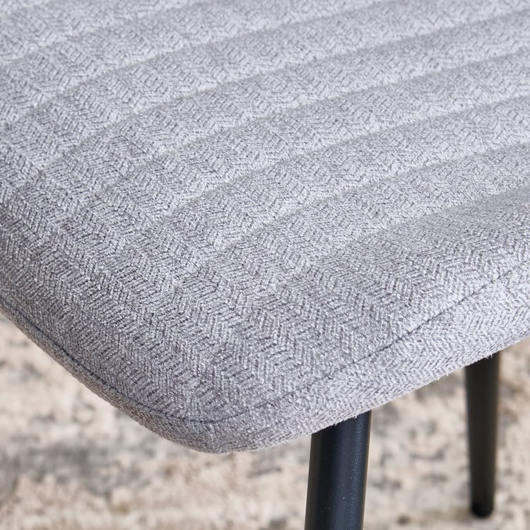 Arcane Set of 4 Fabric Dining Chairs - Grey