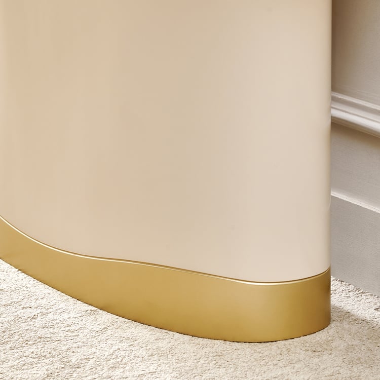 Monalisa Faux Marble Top Console Table - Brown