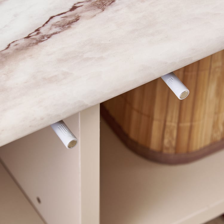 Monalisa Faux Marble Top TV Unit - Brown