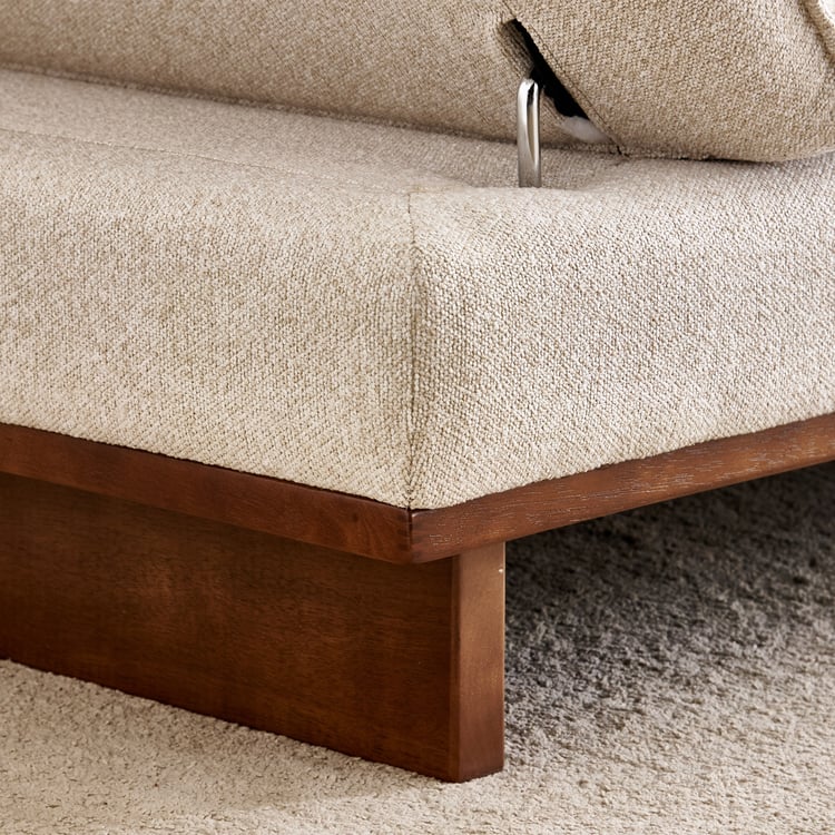 Clair Fabric 2-Seater Sofa with Motion Backrest - Beige