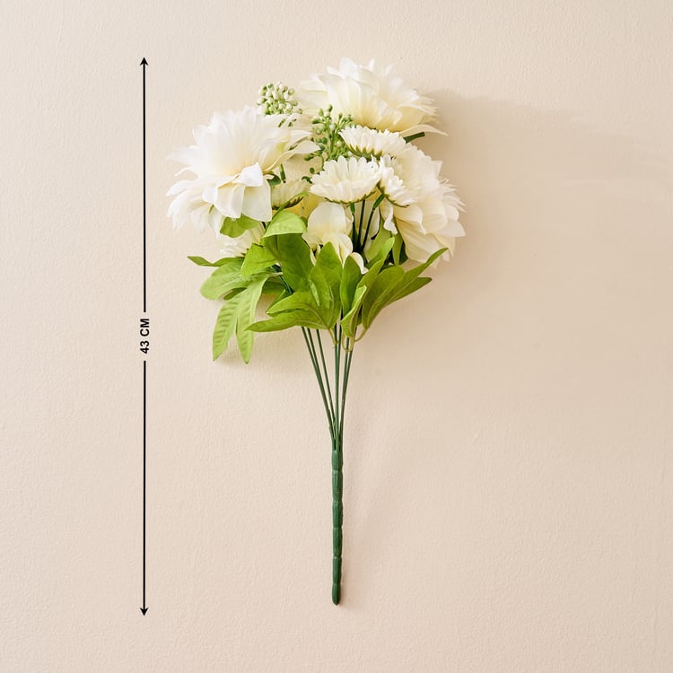 Botanical Bouquet Artificial Dahlia and Daisy Flower Stick - 43cm