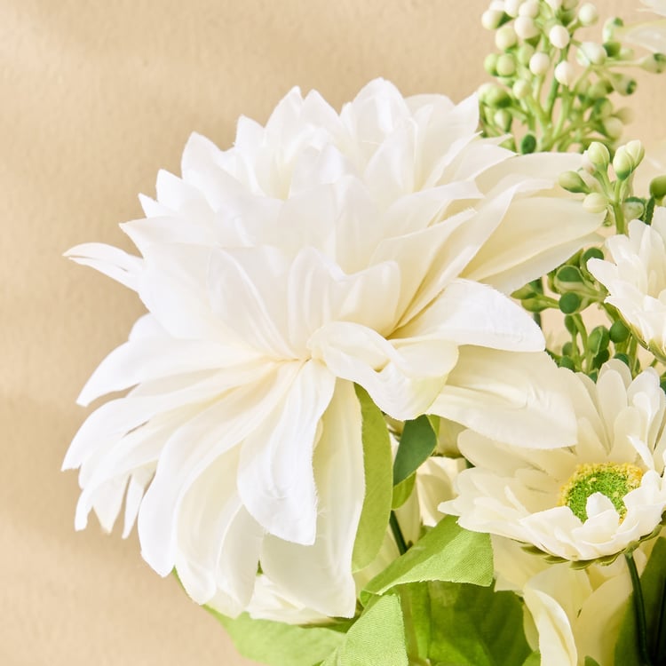 Botanical Bouquet Artificial Dahlia and Daisy Flower Stick - 43cm