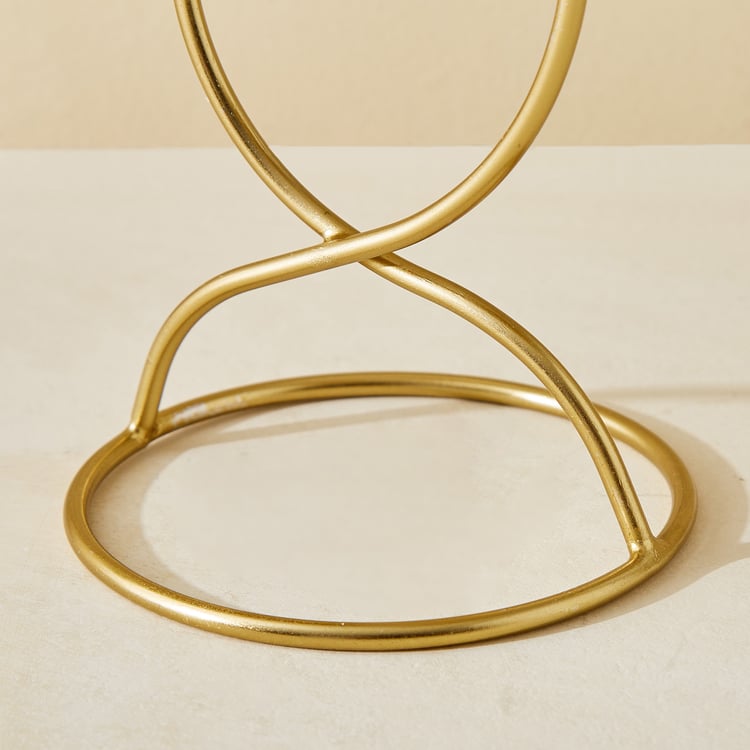 Leon Aurum Glass and Metal Multi T-Light Holder