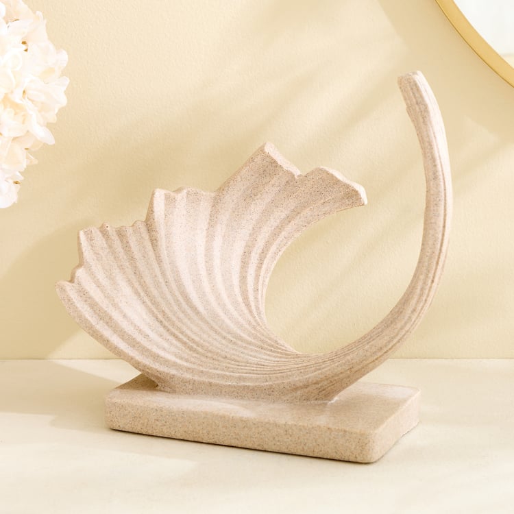 Splendid Barbara Polyresin Wave Table Accent