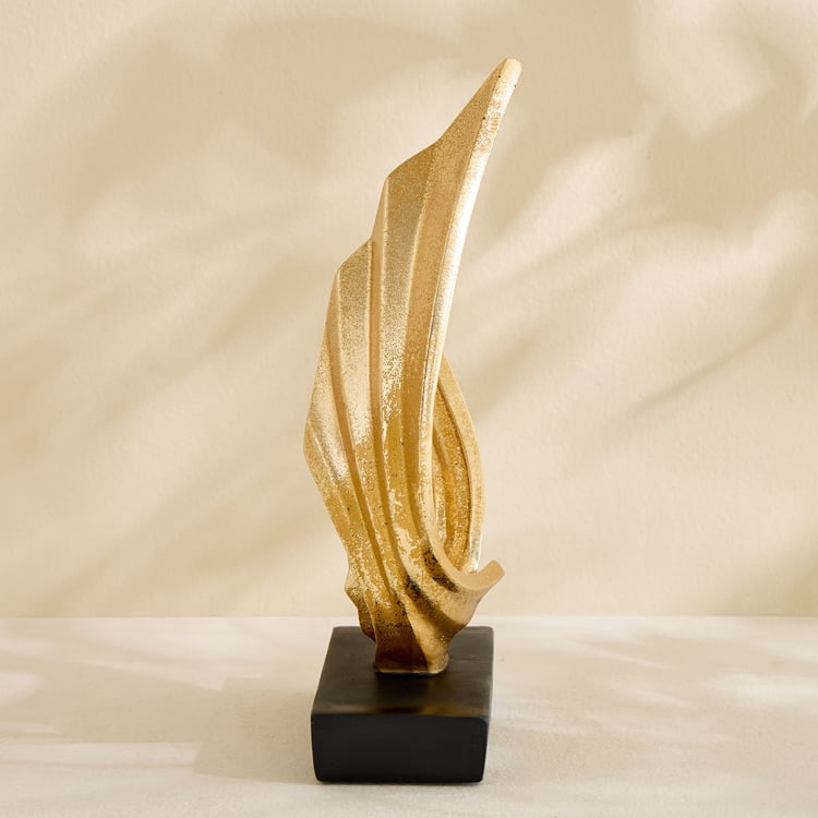 Barbara Polyresin Wave Table Accent