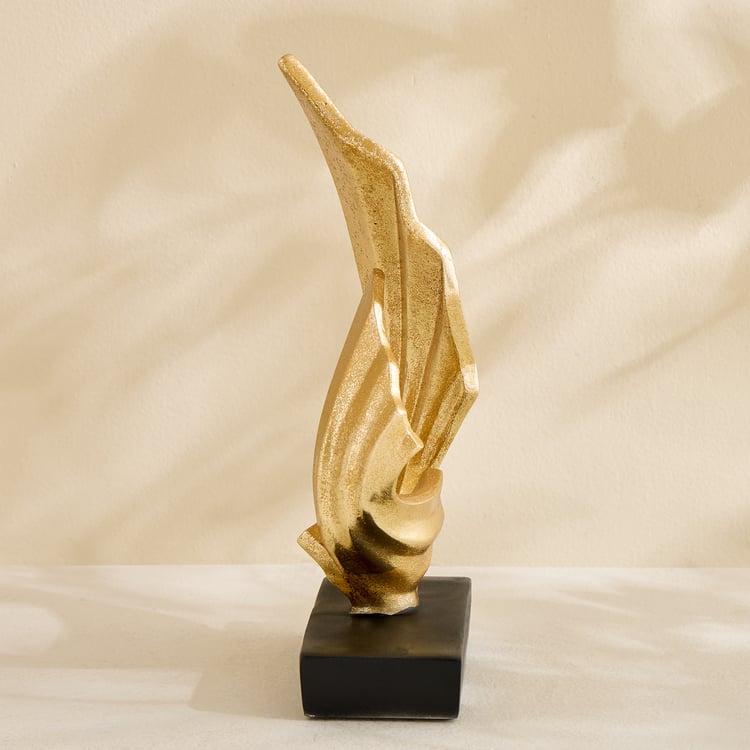 Barbara Polyresin Wave Table Accent