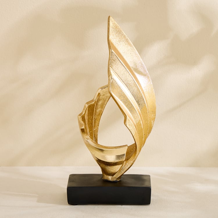 Barbara Polyresin Wave Table Accent