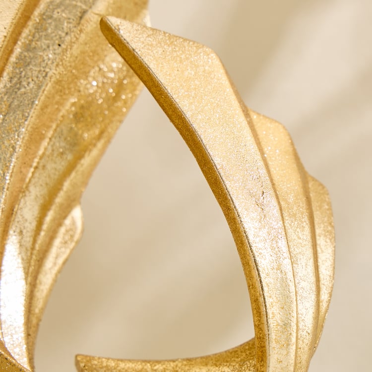 Barbara Polyresin Wave Table Accent