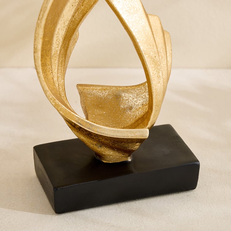 Barbara Polyresin Wave Table Accent