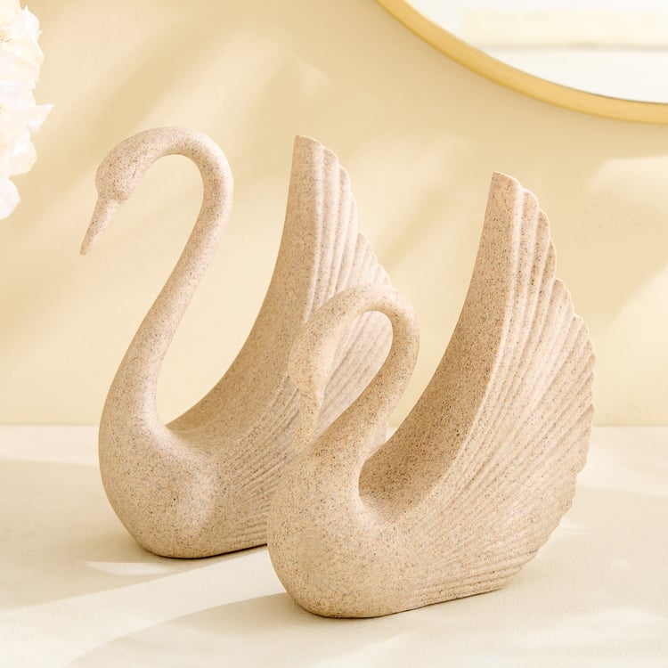 Barbara Polyresin Swan Figurine - Small