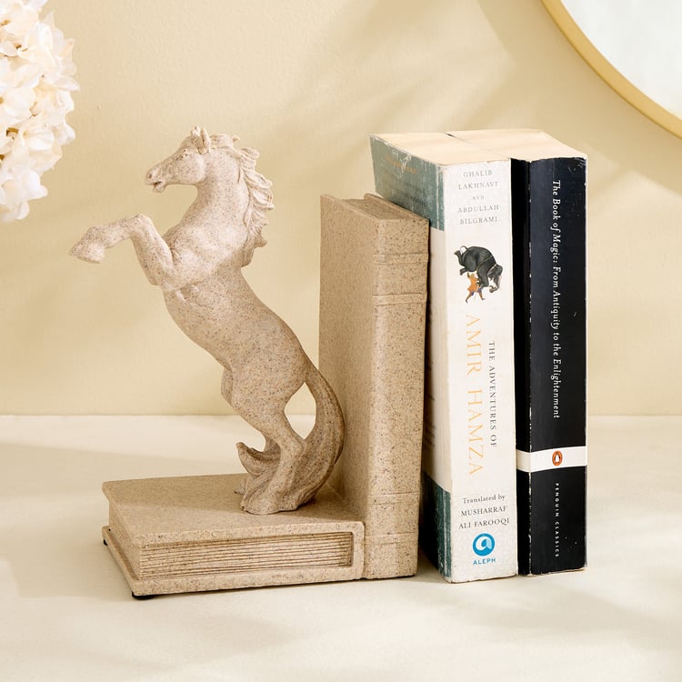 Barbara Polyresin Horse Bookend