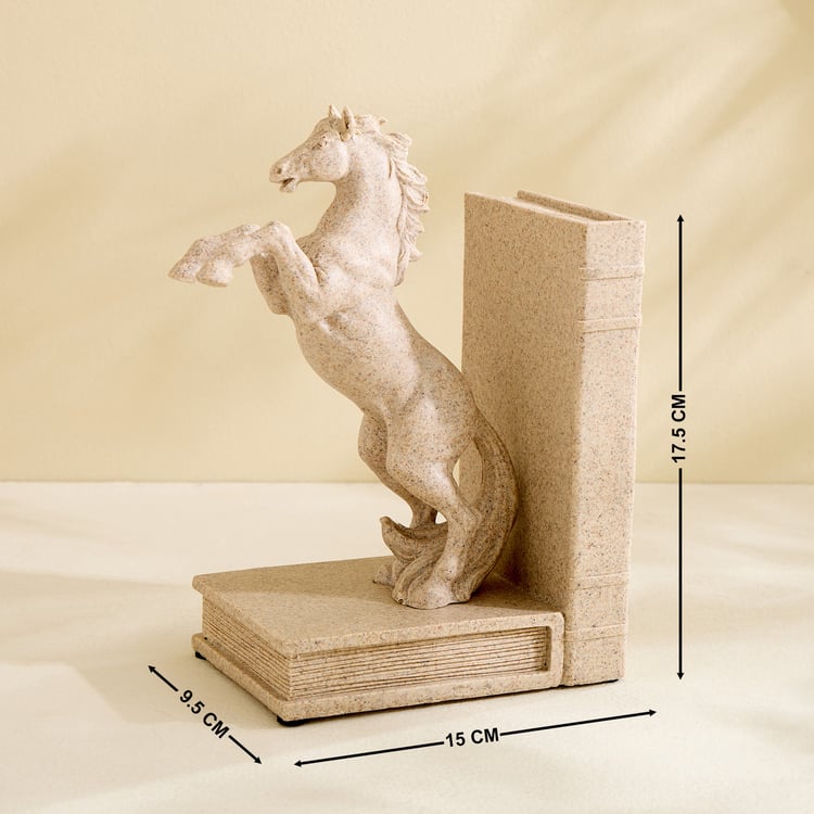 Barbara Polyresin Horse Bookend