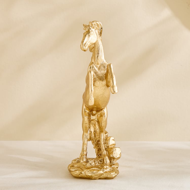 Splendid Barbara Polyresin Galloping Horse Figurine