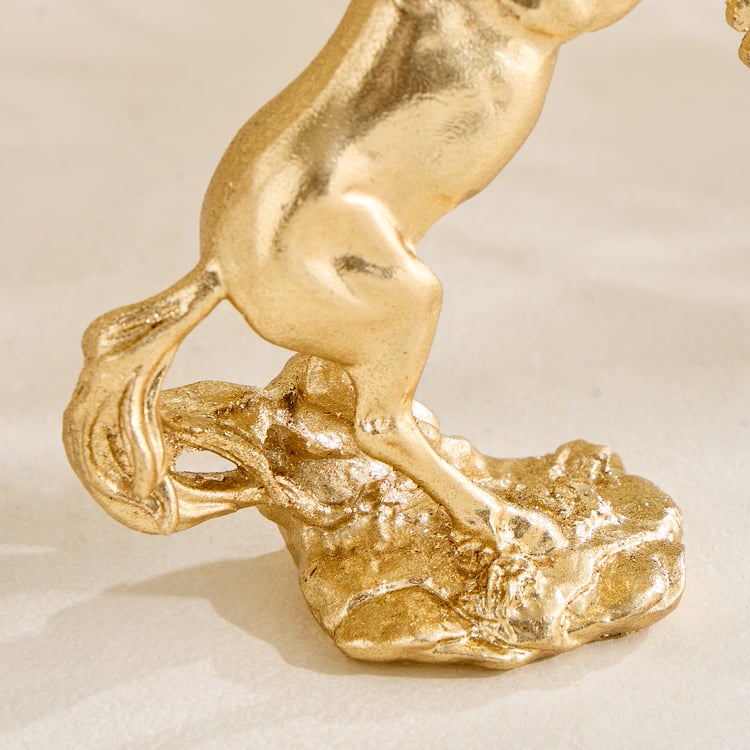 Splendid Barbara Polyresin Galloping Horse Figurine