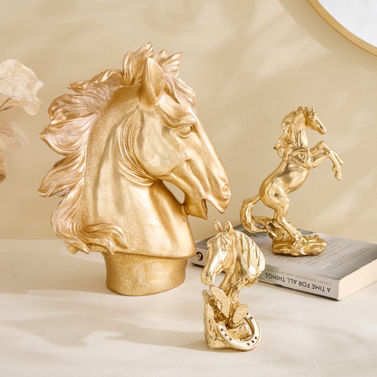Splendid Barbara Polyresin Horse Burst Figurine
