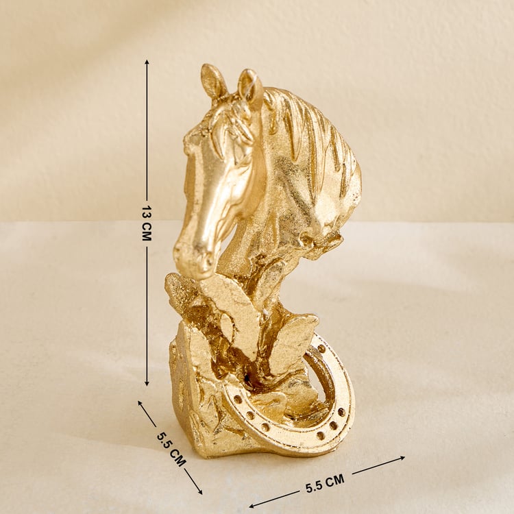 Splendid Barbara Polyresin Horse Burst Figurine