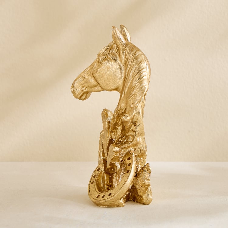 Splendid Barbara Polyresin Horse Burst Figurine