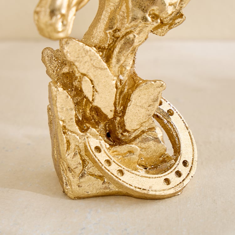 Splendid Barbara Polyresin Horse Burst Figurine