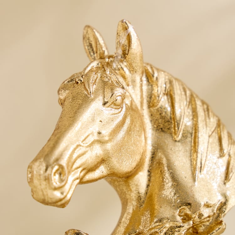 Splendid Barbara Polyresin Horse Burst Figurine