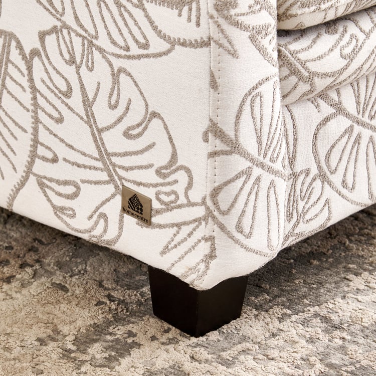 Kingsbury Fabric 1-Seater Sofa with Cushion - Beige