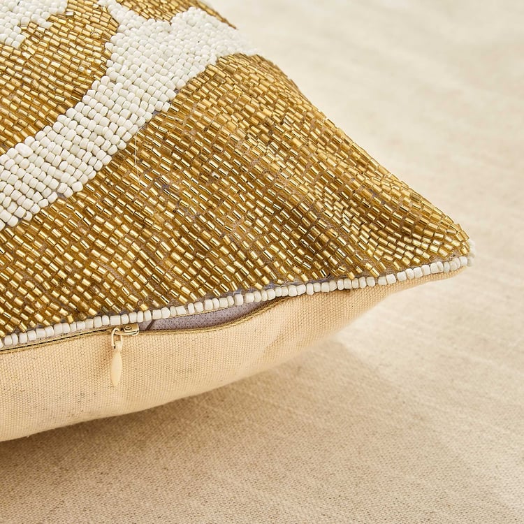 Glimmer Dusk Orli Maggie Luxe Embellished Filled Cushion - 45x45cm