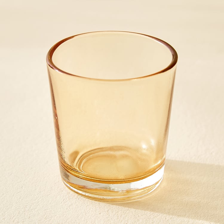 Salsa Rylee Lotus Set of 10 Glass Votive with Metal T-Light Holder