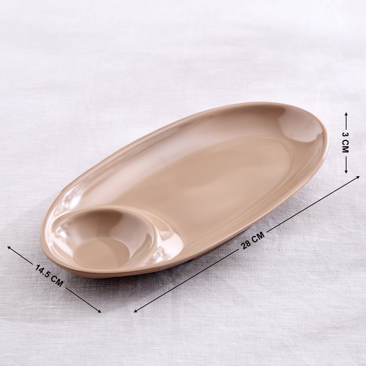 Meadows Monalisa Melamine Chip and Dip Platter