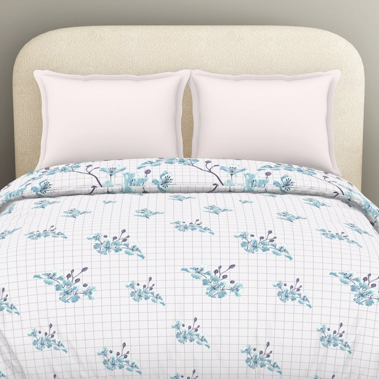 SPACES Essentials Floral Print Cotton Double Duvet Cover