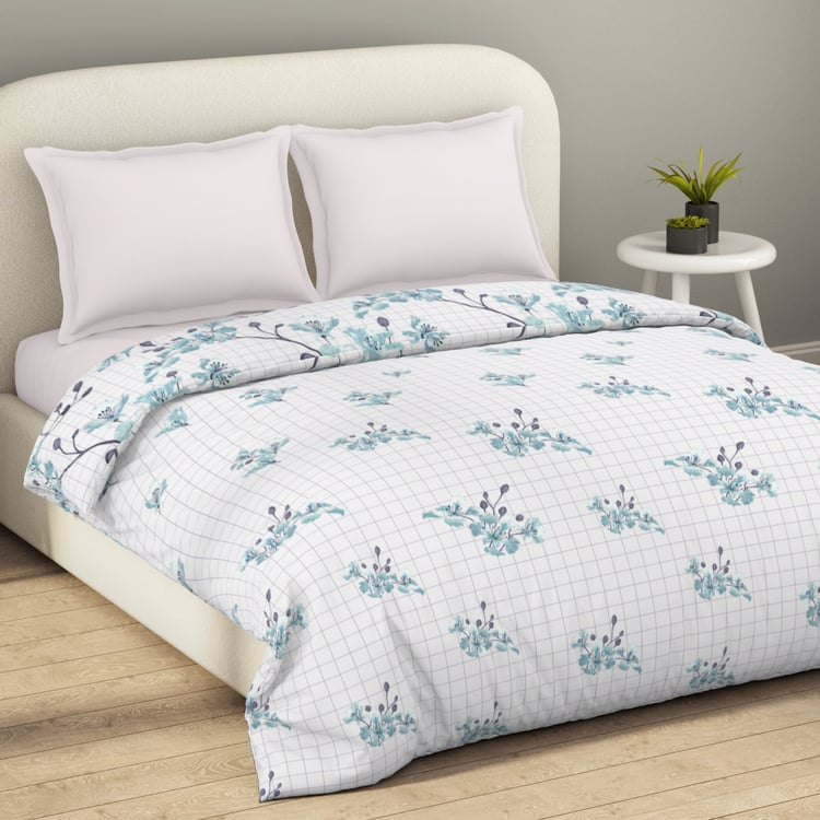 SPACES Essentials Floral Print Cotton Double Duvet Cover